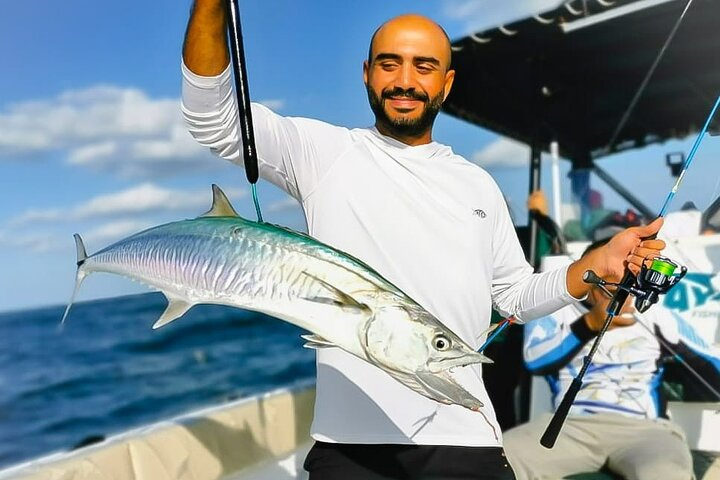 Experience the excitement of catching big fish while enjoying stunning views of Dubai's coastline. Perfect for anglers looking to improve their skills and savor a fresh catch.
